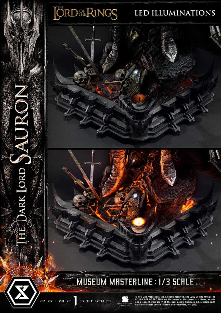 Statue of the Lord of the Rings Museum Masterline Series 1/3 The Dark Lord Sauron Bonus Version 117 cm
