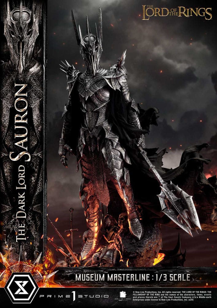 Statue of the Lord of the Rings Museum Masterline Series 1/3 The Dark Lord Sauron Bonus Version 117 cm