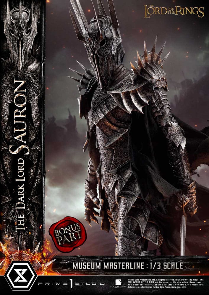 Statue of the Lord of the Rings Museum Masterline Series 1/3 The Dark Lord Sauron Bonus Version 117 cm