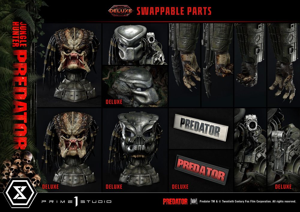 Predator Museum Masterline Statue 1/3 Jungle Hunter Predator Deluxe Bonus Version 90 cm