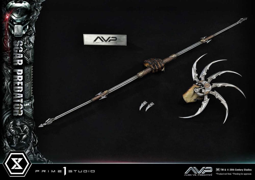 The Alien vs. Predator Museum Masterline Series Statue 1/3 Scar Predator 93 cm