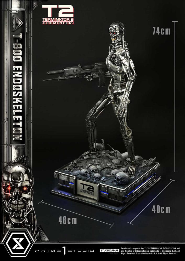 Terminator 2 Museum Masterline Series Statue 1/3 Judgment Day T800 Endoskeleton Deluxe Version 74 cm