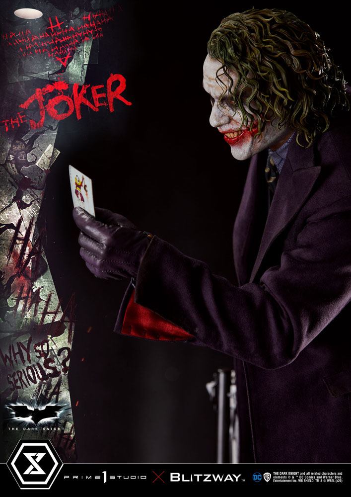 Statua del Cavaliere Oscuro 1/3 Versione Bonus del Joker 72 cm