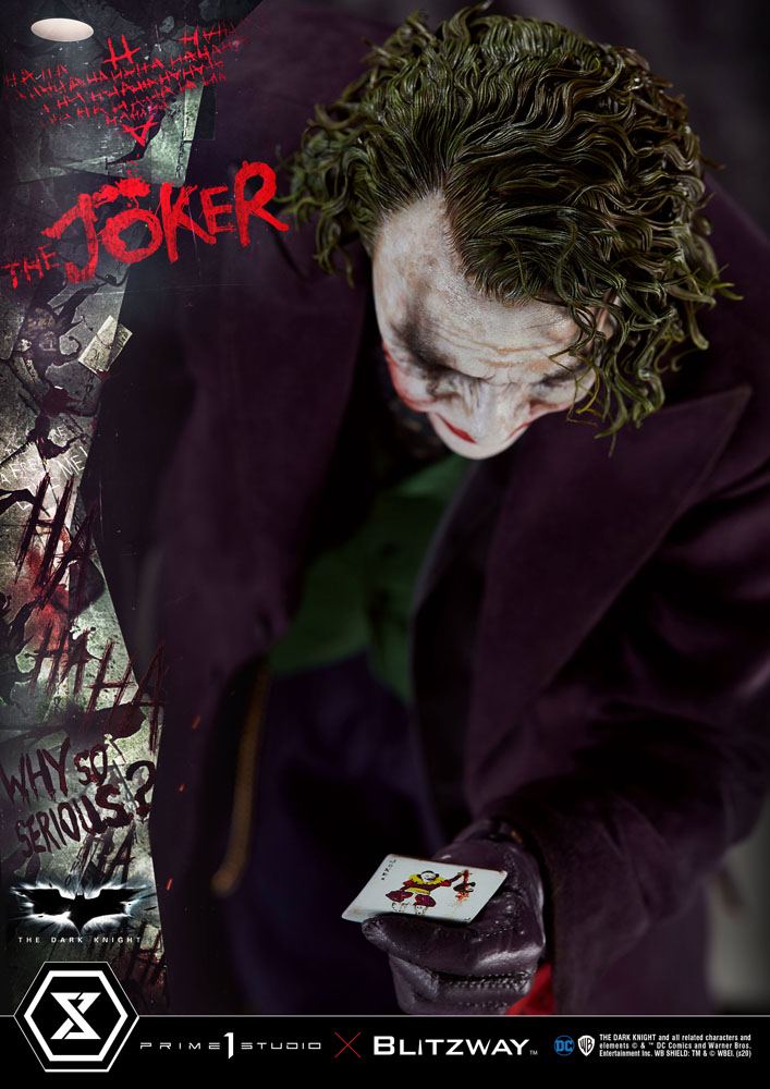 Statua del Cavaliere Oscuro 1/3 Versione Bonus del Joker 72 cm