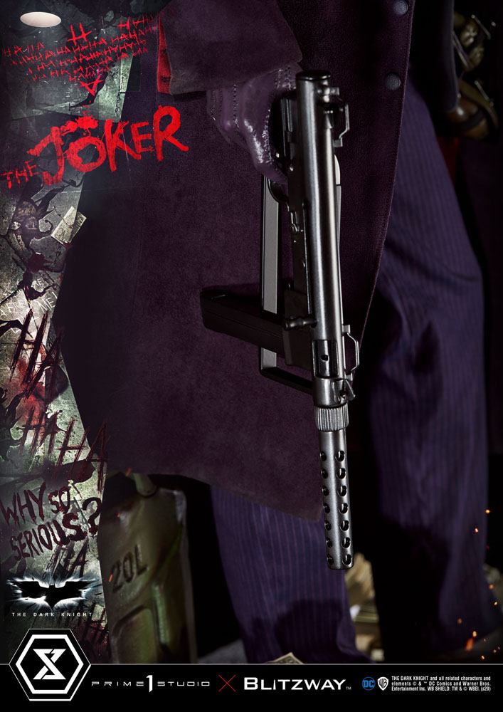 Statua del Cavaliere Oscuro 1/3 Versione Bonus del Joker 72 cm