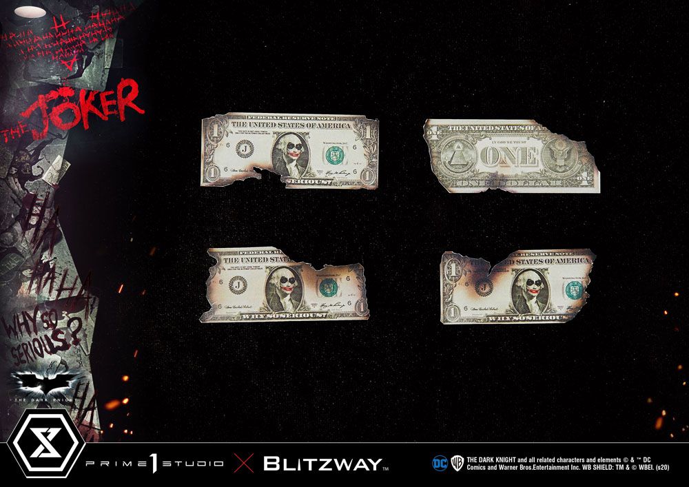 Statua del Cavaliere Oscuro 1/3 Versione Bonus del Joker 72 cm