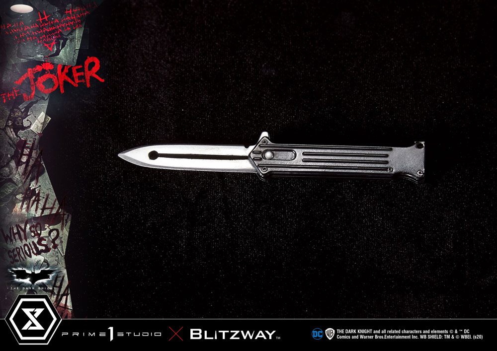 Statua del Cavaliere Oscuro 1/3 Versione Bonus del Joker 72 cm