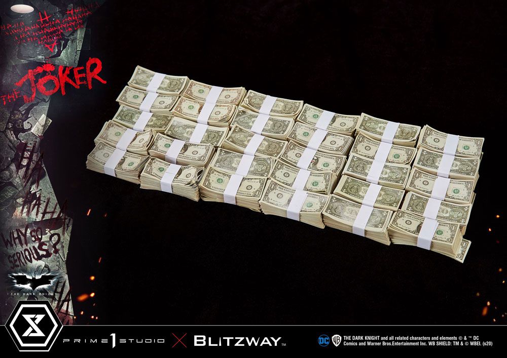 Statua del Cavaliere Oscuro 1/3 Versione Bonus del Joker 72 cm