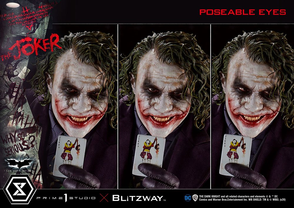 Statua del Cavaliere Oscuro 1/3 Versione Bonus del Joker 72 cm