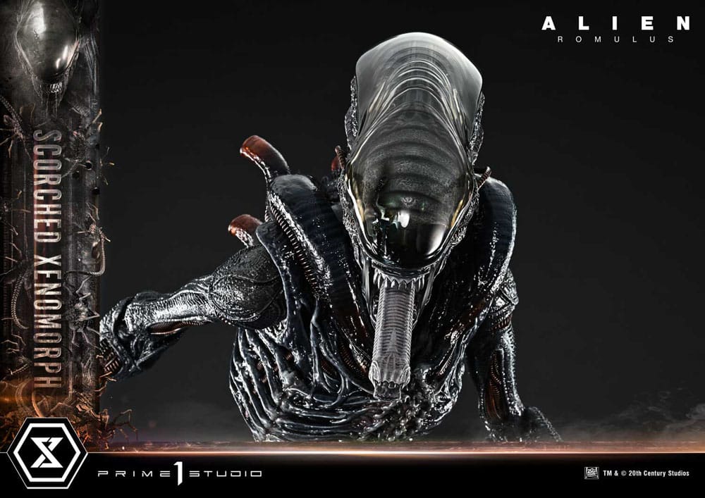 Alien: Romulus Museum Masterline XL Statue 1/3 Scorched Xenomorph Deluxe Bonus Version 98 cm