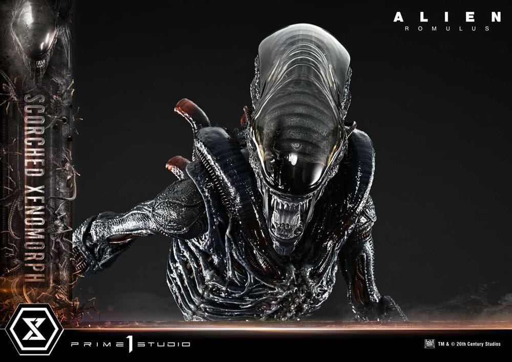 Alien: Romulus Museum Masterline XL Statue 1/3 Scorched Xenomorph Deluxe Bonus Version 98 cm