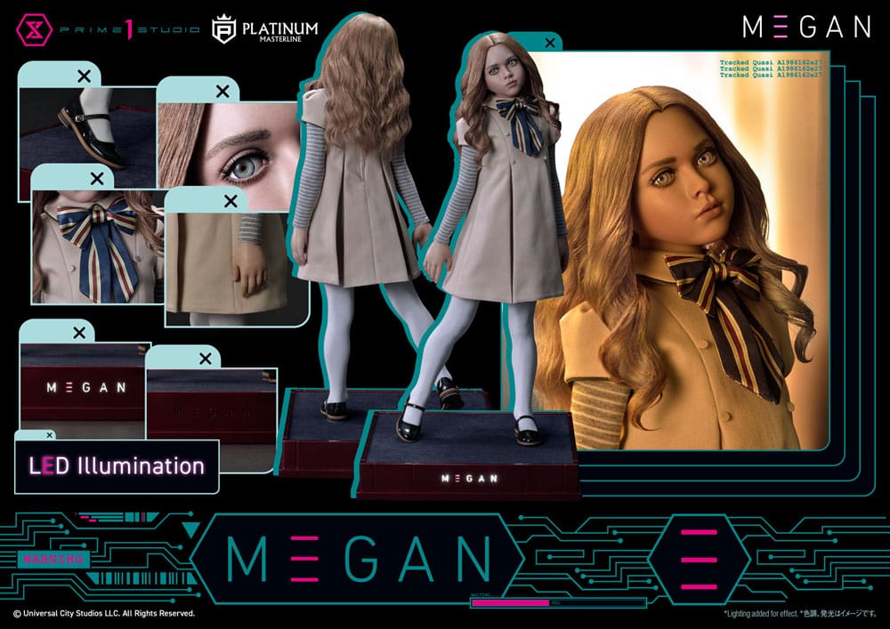 M3gan Platimum Masterline Series Statue 1/3 M3Gan Bonus Version 50 cm