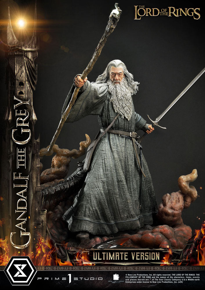 Statua del Signore degli Anelli 1/4 Gandalf il Grigio Versione Ultimate 81 cm