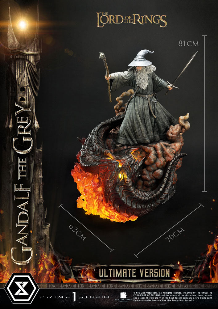 Statua del Signore degli Anelli 1/4 Gandalf il Grigio Versione Ultimate 81 cm