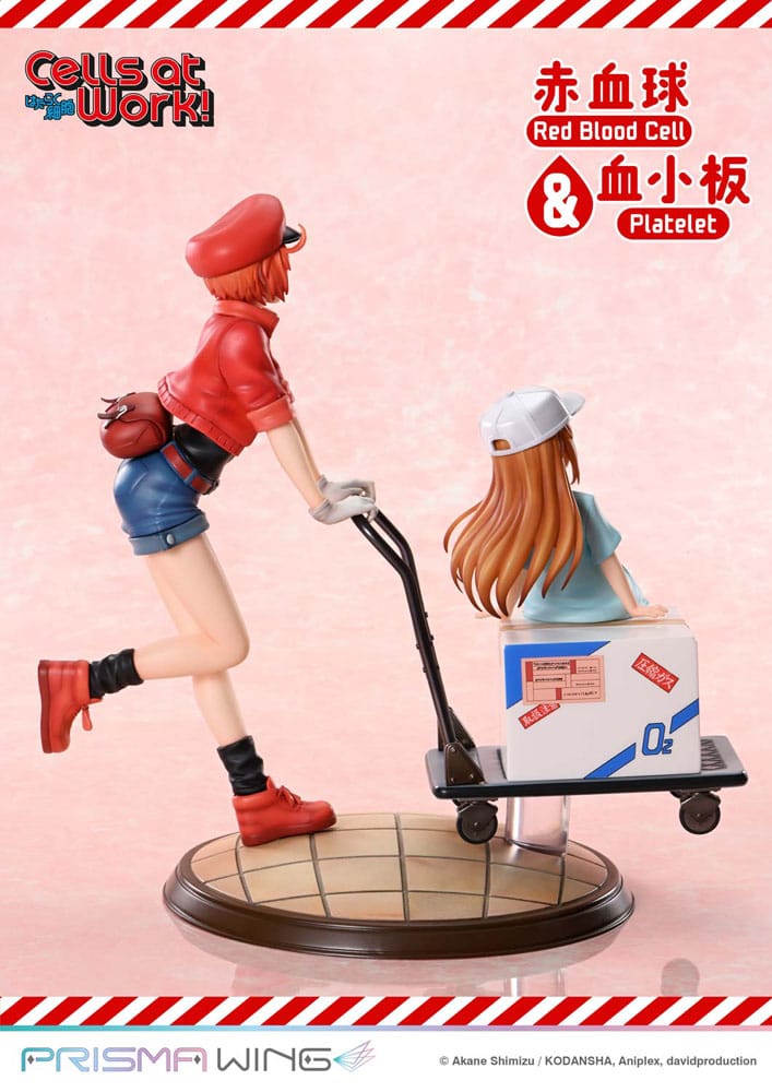 Cells at Work Prisma Wing PVC Statue Red Blood Cell & Platelet  26 cm