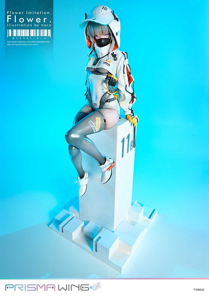 Statua in PVC Prisma Wing imitazione fiore 1/7 Illustrazione floreale di Neco 28 cm