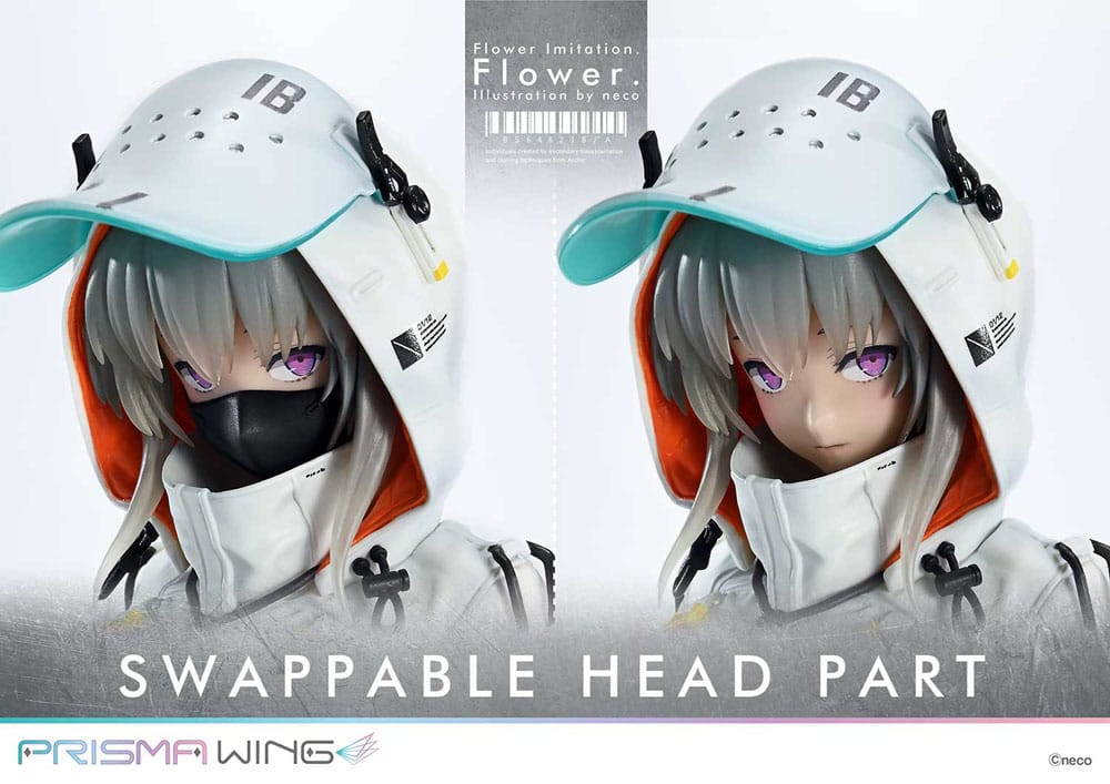 Statua in PVC Prisma Wing imitazione fiore 1/7 Illustrazione floreale di Neco 28 cm