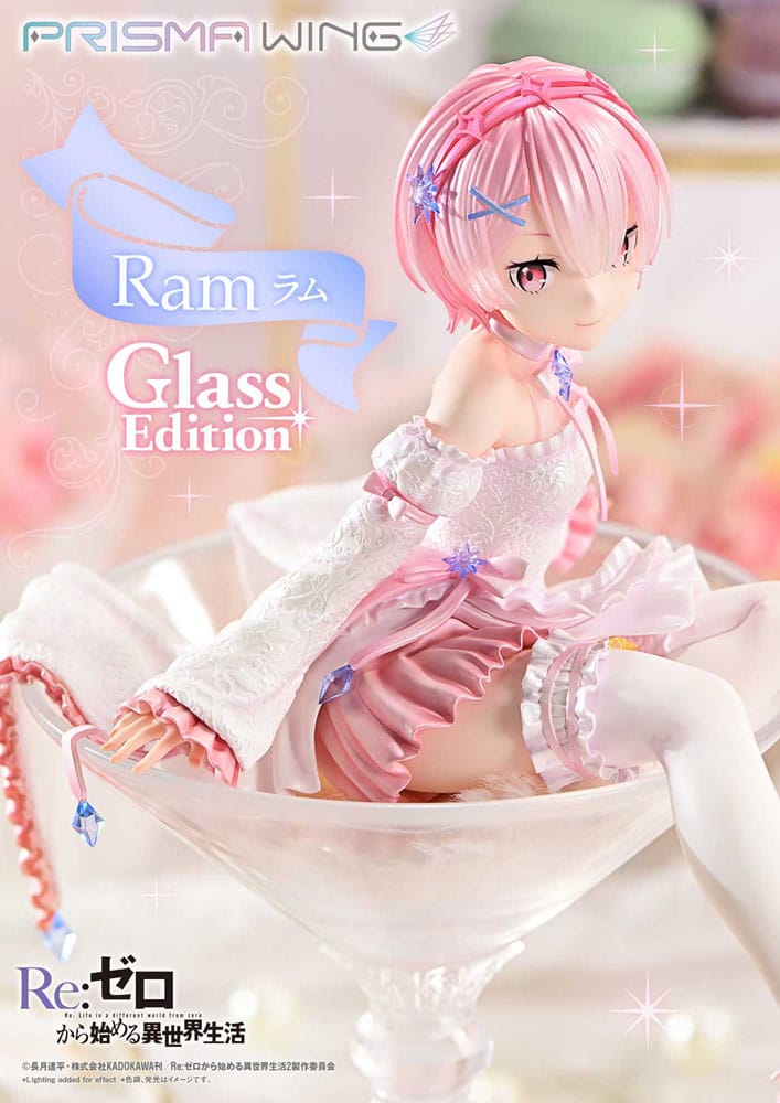 Re:ZERO Starting Life in Another World Prisma Wing PVC 1/7 Ram Glass Edition Statue 24cm