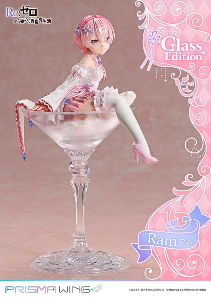 Re:ZERO Starting Life in Another World Prisma Wing PVC 1/7 Ram Glass Edition Statue 24cm