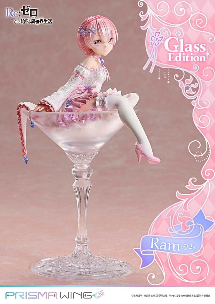 Re:ZERO Starting Life in Another World Prisma Wing PVC 1/7 Ram Glass Edition Statue 24cm