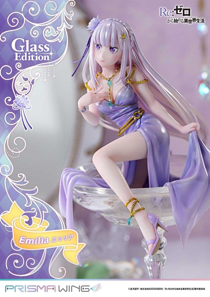 Re:Zero Prisma Wing Statue 1/7 Emilia Glass Edition 29 cm