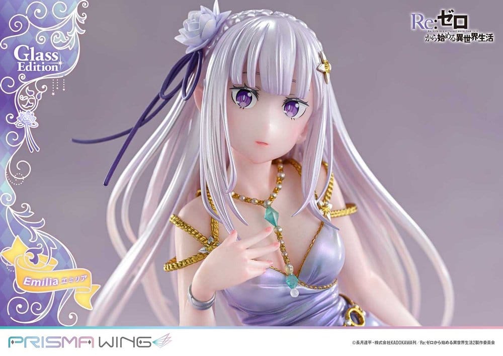Re:Zero Prisma Wing Statue 1/7 Emilia Glass Edition 29 cm