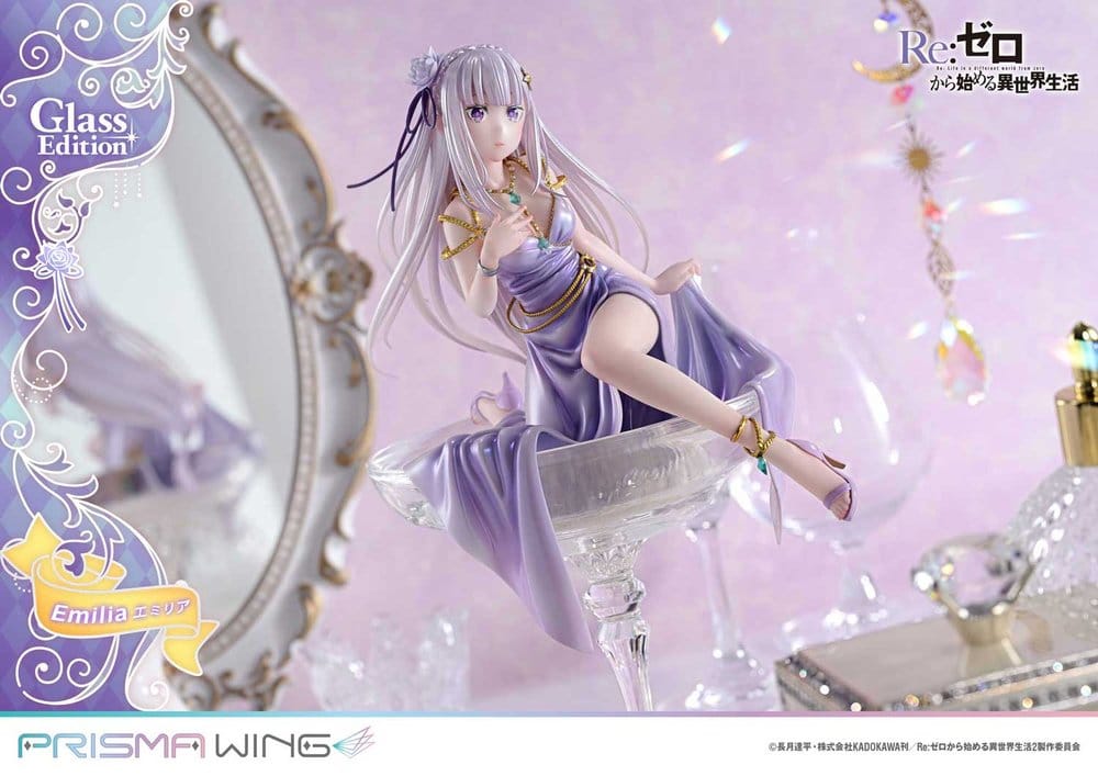 Re:Zero Prisma Wing Statue 1/7 Emilia Glass Edition 29 cm