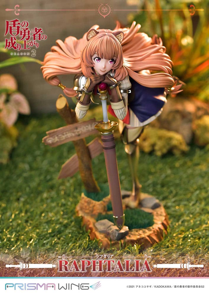 Statua in PVC Prisma Wing della seconda stagione di The Rising of the Shield Hero, 1/7 Raphtalia, 21 cm