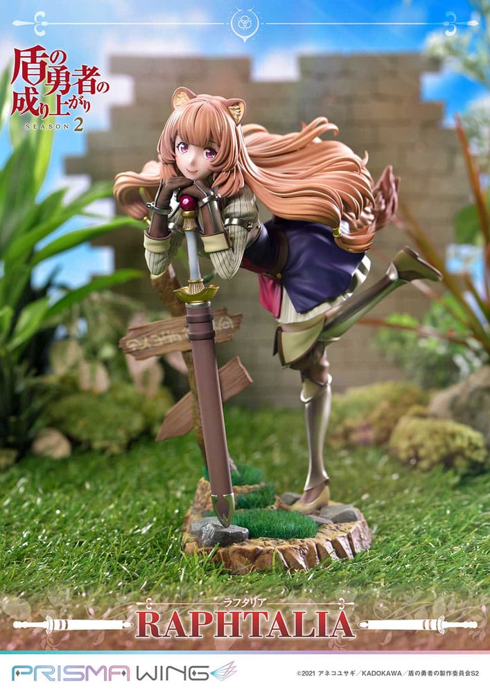 Statua in PVC Prisma Wing della seconda stagione di The Rising of the Shield Hero, 1/7 Raphtalia, 21 cm