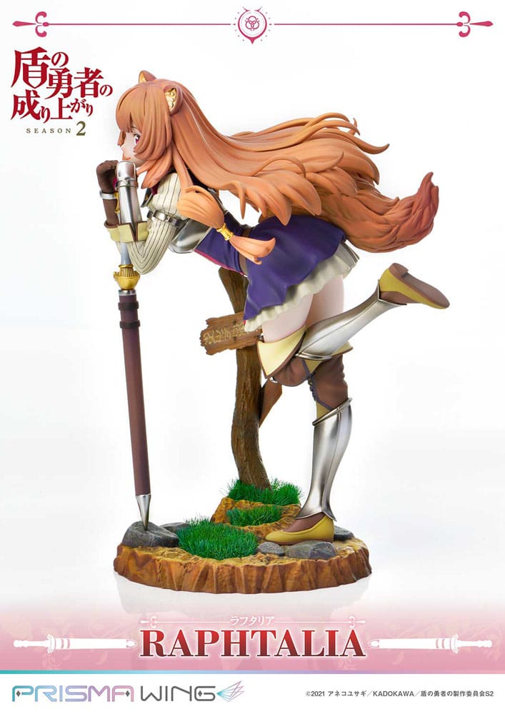 Statua in PVC Prisma Wing della seconda stagione di The Rising of the Shield Hero, 1/7 Raphtalia, 21 cm