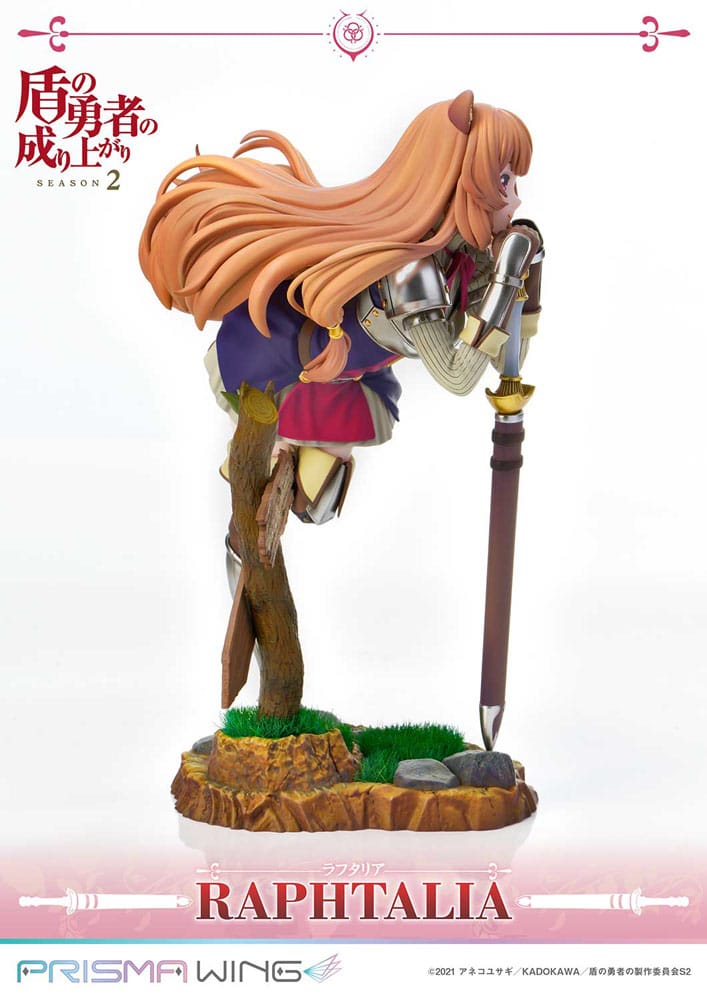 Statua in PVC Prisma Wing della seconda stagione di The Rising of the Shield Hero, 1/7 Raphtalia, 21 cm