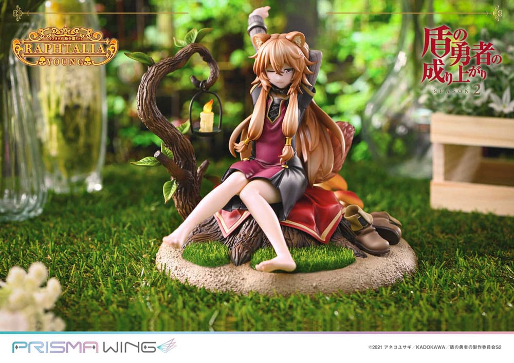 Statua in PVC Prisma Wing della seconda stagione di The Rising of the Shield Hero, 1/7 Raphtalia Young Version, 15 cm