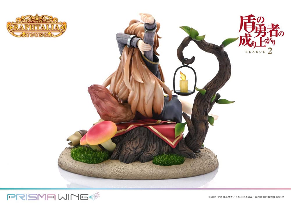 Statua in PVC Prisma Wing della seconda stagione di The Rising of the Shield Hero, 1/7 Raphtalia Young Version, 15 cm