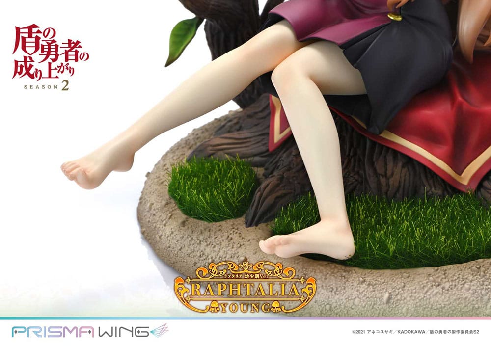 Statua in PVC Prisma Wing della seconda stagione di The Rising of the Shield Hero, 1/7 Raphtalia Young Version, 15 cm