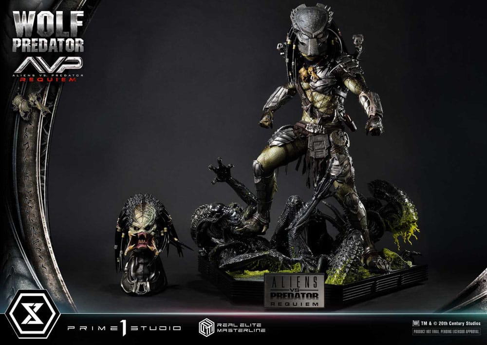 Alien vs. Predator Real Elite Masterline Series Statue 1/3 Requiem Wolf Predator 95 cm