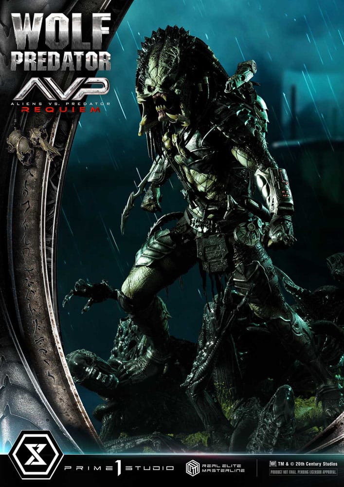 Alien vs. Predator Real Elite Masterline Series Statue 1/3 Requiem Wolf Predator 95 cm