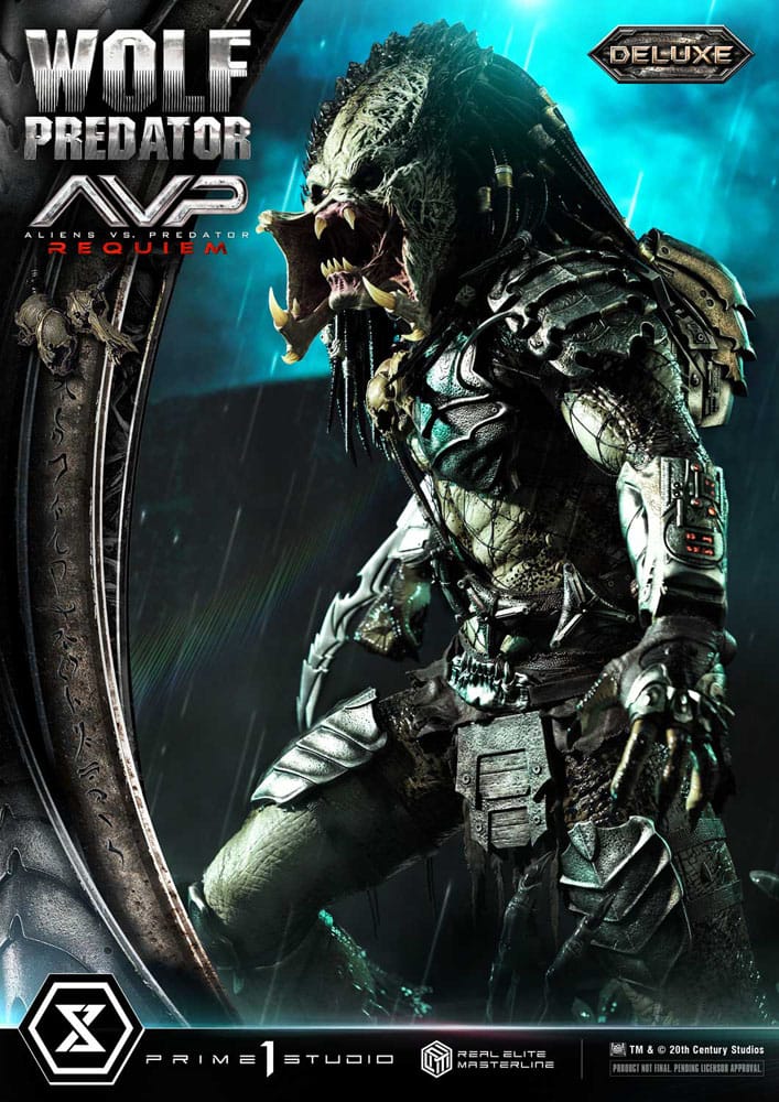 Alien vs. Predator Real Elite Masterline Series Statue 1/3 Requiem Wolf Predator Deluxe Ver. 95 cm