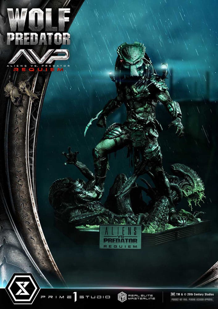 Alien vs. Predator Real Elite Masterline Series Statue 1/3 Requiem Wolf Predator Deluxe Ver. 95 cm