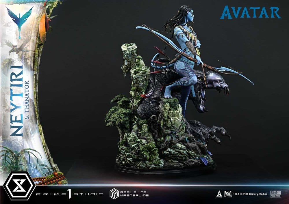 Avatar (Film) Real Elite Masterline Series Statue 1/4 Neytiri & Thanator 75 cm