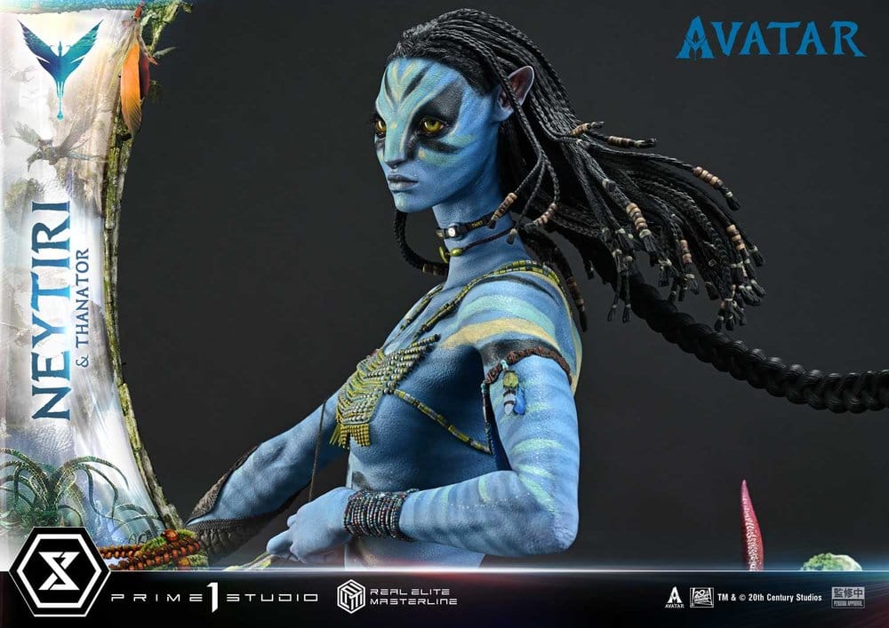 Avatar (Film) Real Elite Masterline Series Statue 1/4 Neytiri & Thanator 75 cm