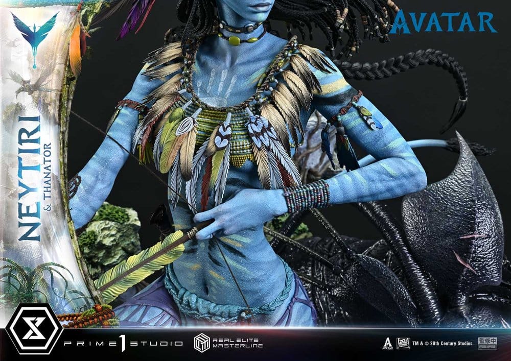 Avatar (Film) Real Elite Masterline Series Statue 1/4 Neytiri & Thanator Deluxe Version 75 cm