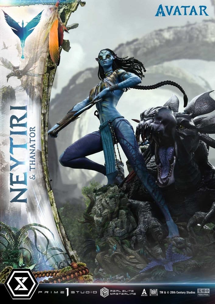 Avatar (Film) Real Elite Masterline Series Statue 1/4 Neytiri & Thanator Deluxe Version 75 cm
