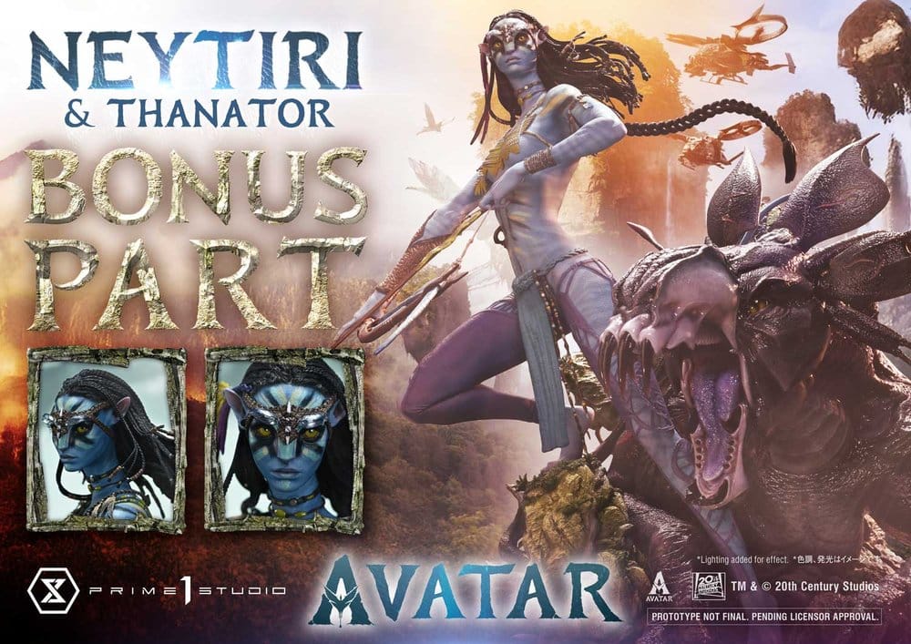 Avatar (Film) Real Elite Masterline Series Statue 1/4 Neytiri & Thanator Deluxe Bonus Version 75 cm