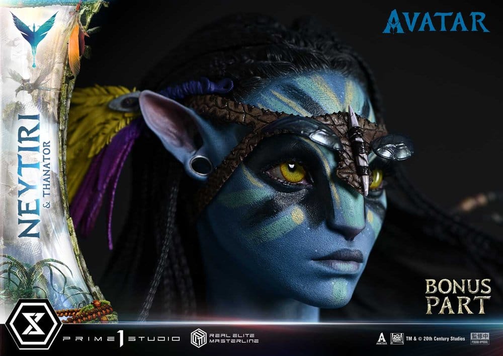 Avatar (Film) Real Elite Masterline Series Statue 1/4 Neytiri & Thanator Deluxe Bonus Version 75 cm