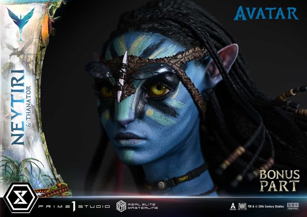 Avatar (Film) Real Elite Masterline Series Statue 1/4 Neytiri & Thanator Deluxe Bonus Version 75 cm