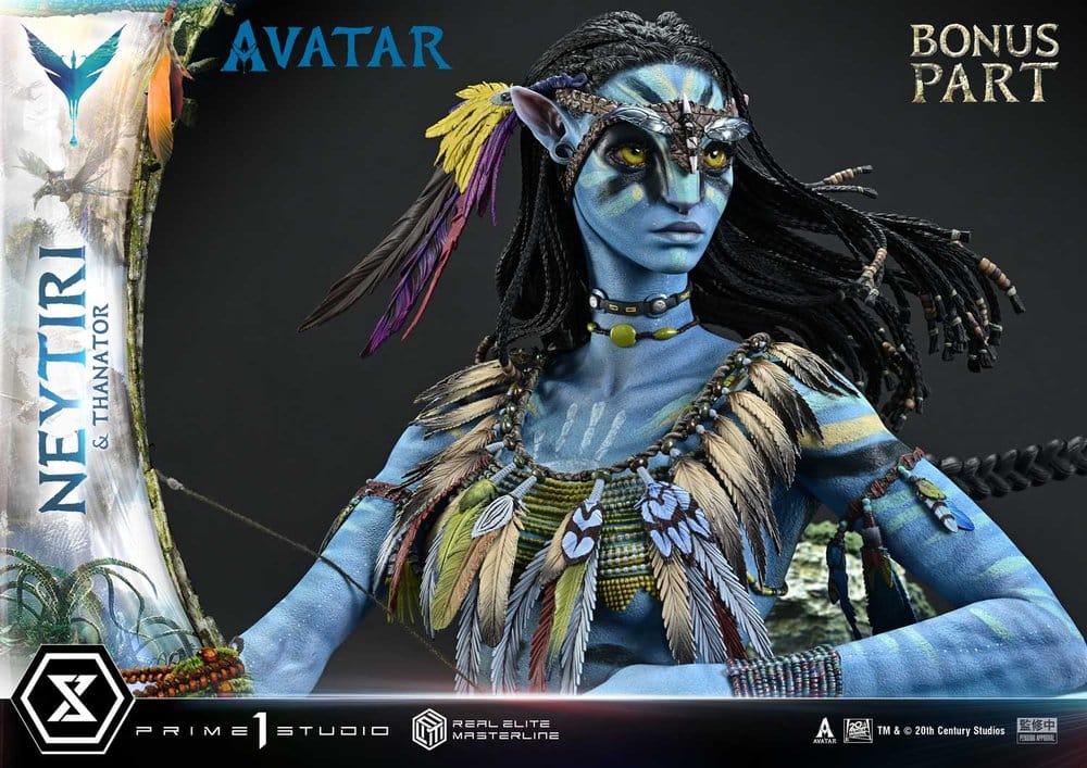 Avatar (Film) Real Elite Masterline Series Statue 1/4 Neytiri & Thanator Deluxe Bonus Version 75 cm