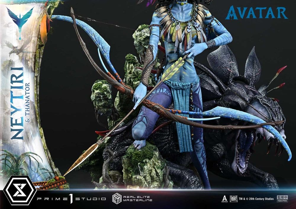 Avatar (Film) Real Elite Masterline Series Statue 1/4 Neytiri & Thanator Deluxe Bonus Version 75 cm