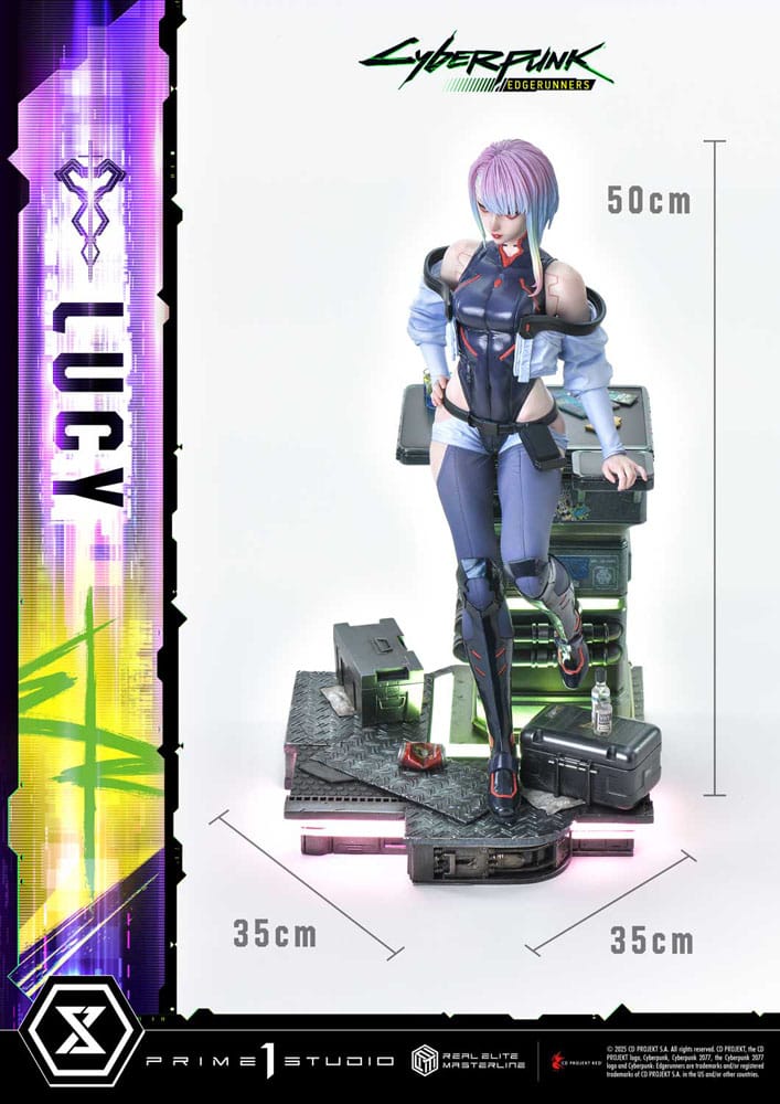 Cyberpunk: Edgerunners Real Elite Masterline Series Statue 1/4 Deluxe Bonus Version 50 cm