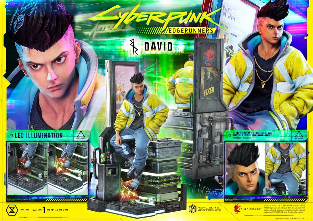 Cyberpunk: Edgerunners Real Elite Masterline Series Statue 1/4 David 58 cm