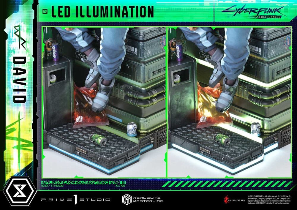 Cyberpunk: Edgerunners Real Elite Masterline Series Statue 1/4 David Bonus Version 58 cm